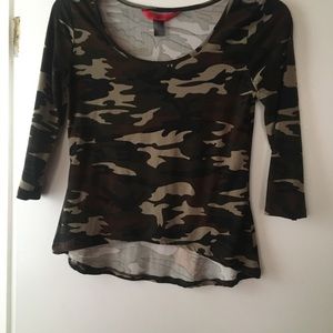Camouflage tight fit tee